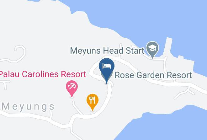 Ngerulmud - Rose Garden Resort Maps