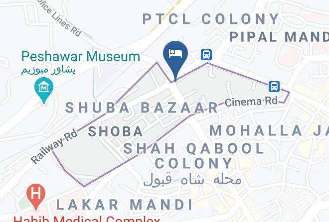 Peshawar - Rose Hotel Maps