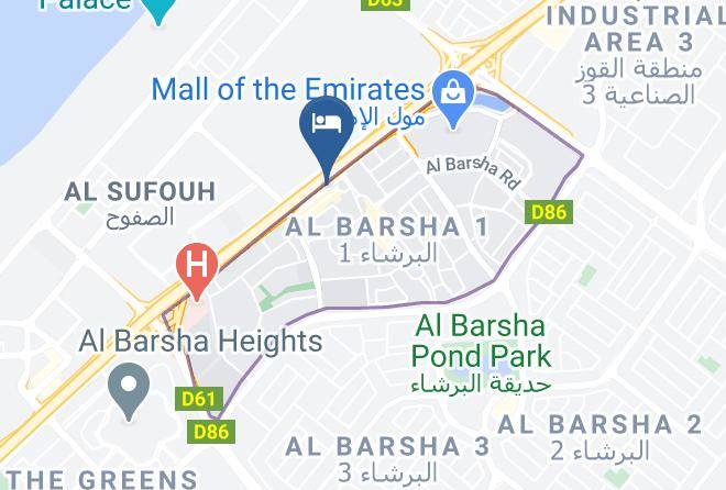 Dubai - Rose Park Hotel Al Barsha Dubai Maps
