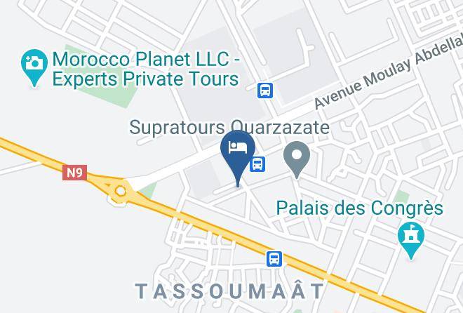Ouarzazate - Hotel Rose Valley Maps
