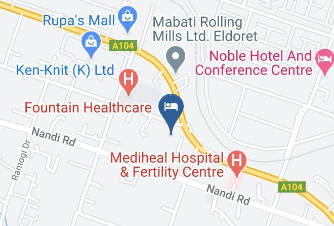 Uasin Gishu - Rose Wood Lounge Maps