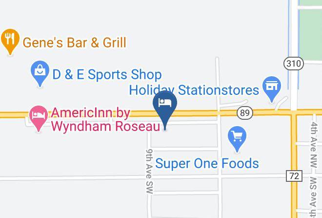 Roseau - Roseau Motel & Diner Maps