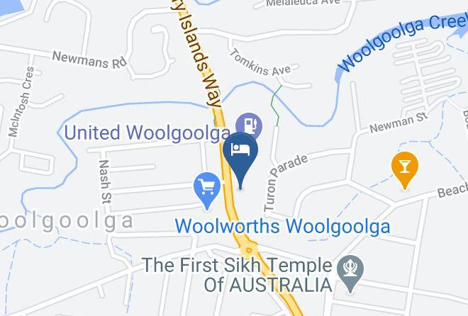 Rosebourne Gardens Motel Map