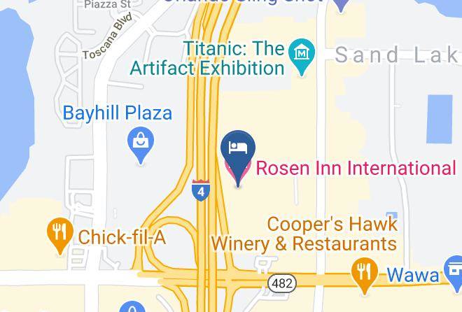 Rosen Inn International Map