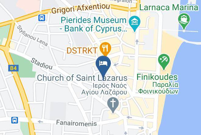 Larnaca - Roseum Boutique Hotel Maps
