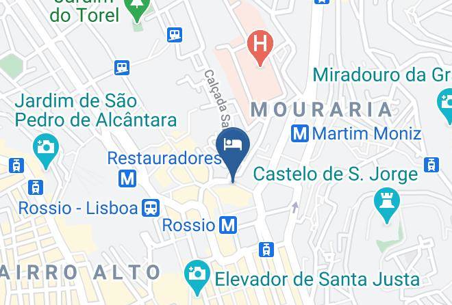 Lisbon - Rossio Boutique Hotel Maps