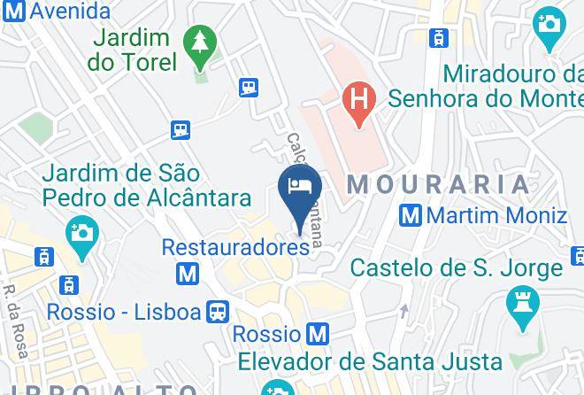 Lisbon - Rossio Convento Da Encarnacao Maps
