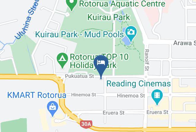 Rotorua - Rotorua City Homestay Maps