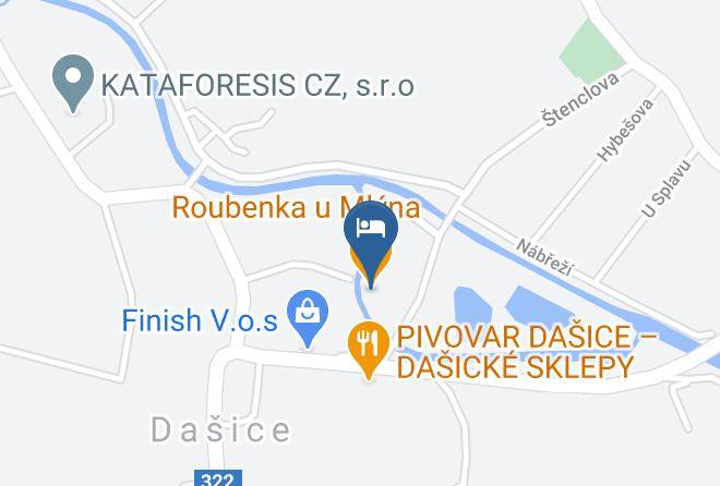 Dasice - Roubenka U Mlyna Maps