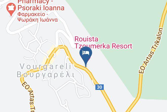 Arta - Rouista Tzoumerka Resort Maps