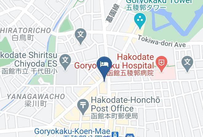 Hakodate City - Route Inn Grantia Hakodate Goryoukaku Maps