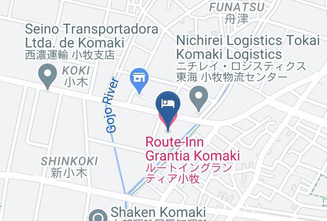 Komaki City - Route Inn Grantia Komaki Maps