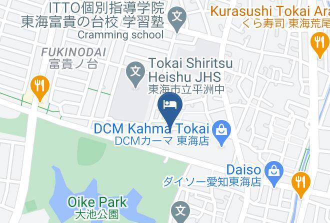 Tokai City - Route Inn Grantia Tokai Spa&relaxation Maps