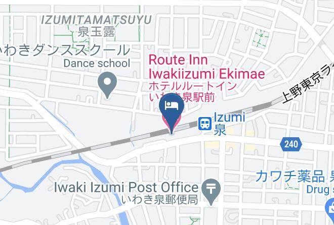 Iwaki City - Route Inn Iwakiizumi Ekimae Hotel Maps