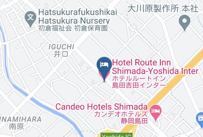 Shimada City - Hotel Route Inn Shimada Yoshida Inter Maps