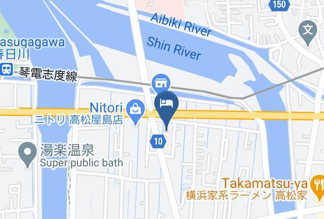 Route Inn Takamatsuyashima Hotel Map