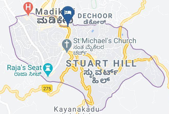 Madikeri - Roxel Inn Charm Maps