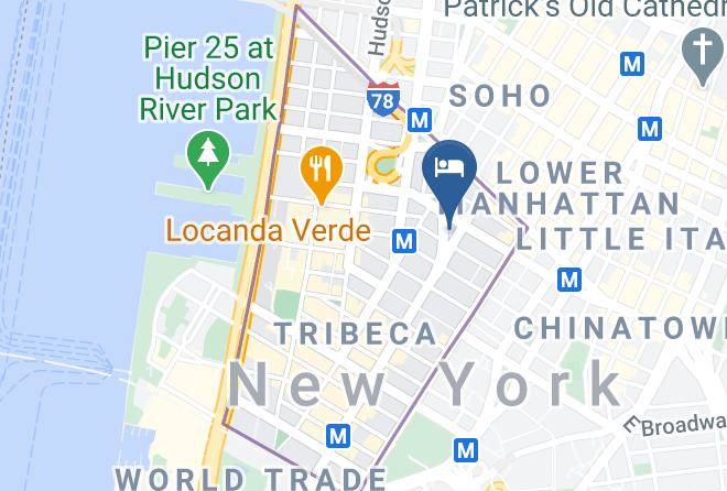 New York - The Roxy Hotel Maps