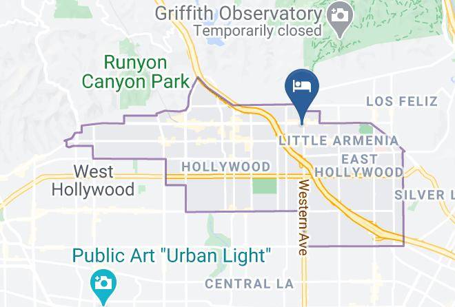 Los Angeles - Roxy Hotel Maps