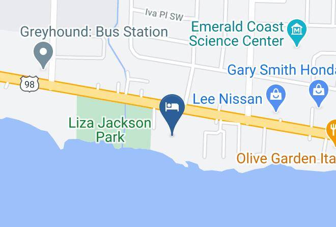 Okaloosa - Roya Hotel Fort Walton Beach Fl Maps