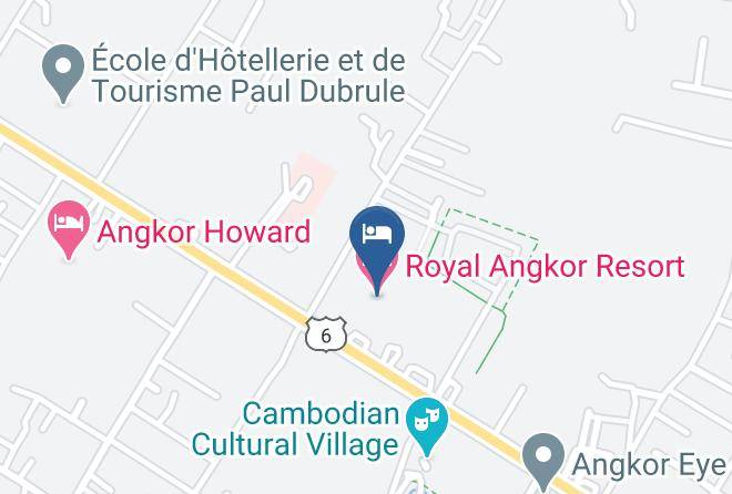 Royal Angkor Resort Karte - Siem Reap - Siem Reab Town