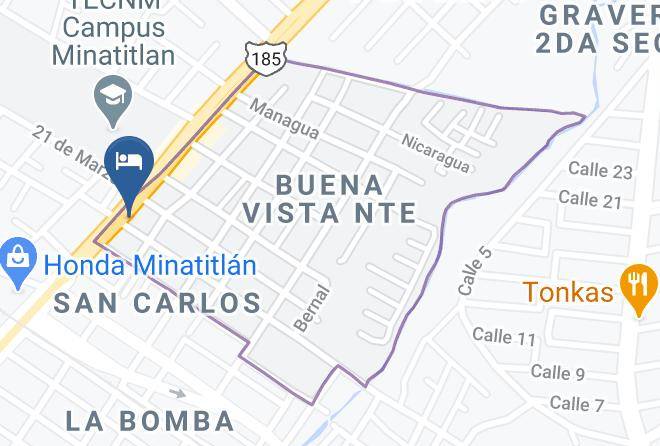 Minatitlan - Royal Auto Hotel Maps