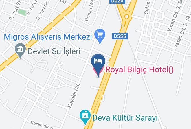 Kirklareli Karakas - Royal Bilgic Hotel Maps