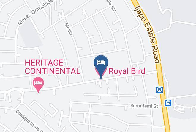 Akure - Royal Bird Motel Maps