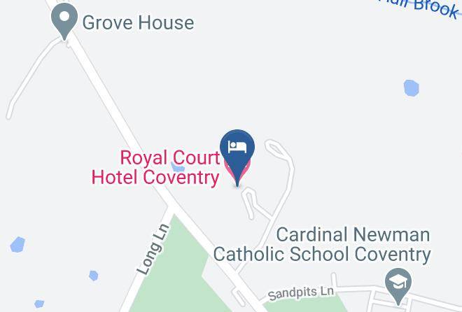 Royal Court Hotel Coventry Map