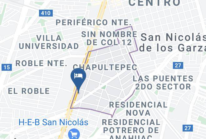 San Nicolas De Los Garza - Royal Courts Restaurante Maps