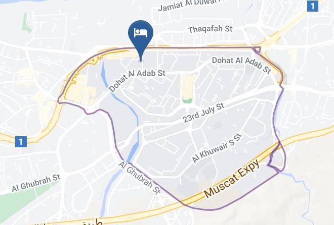 Bawshar - Royal Crown Hotel Oman Maps