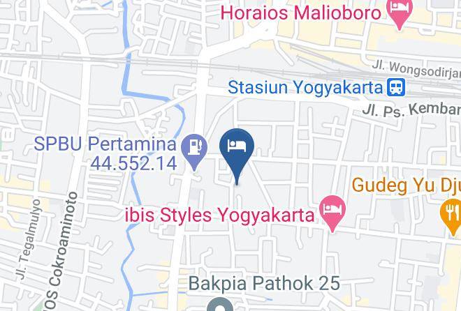Kota Yogyakarta - Royal Darmo Malioboro Hotel Maps