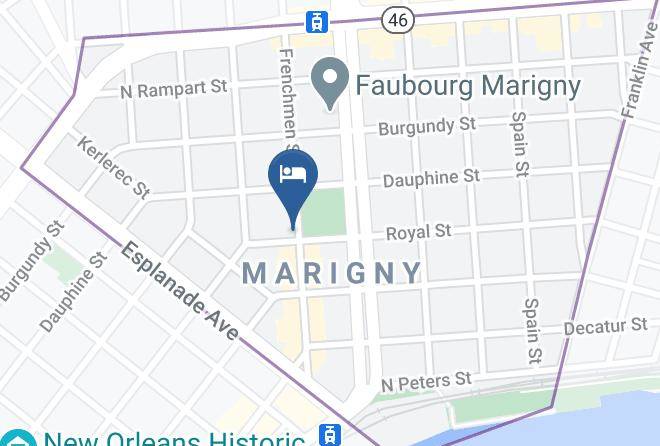 Orleans Par - Royal Frenchmen Hotel And Bar Maps