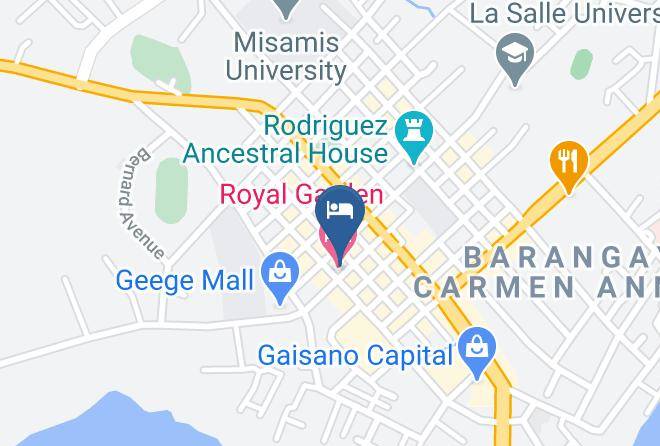 Misamis Occidental - Royal Garden Hotel Maps