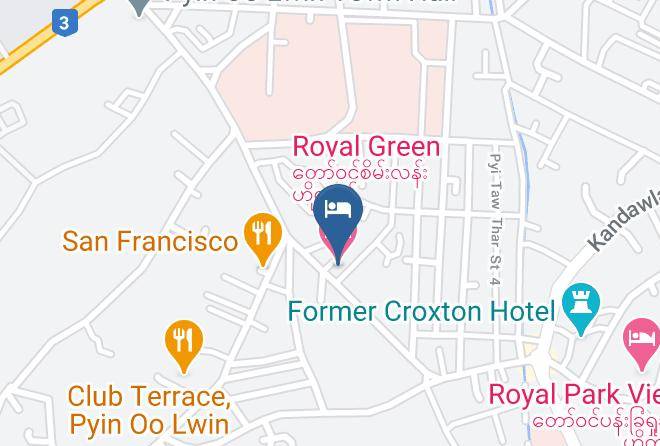 Pyinoolwin - Royal Green Hotel Maps
