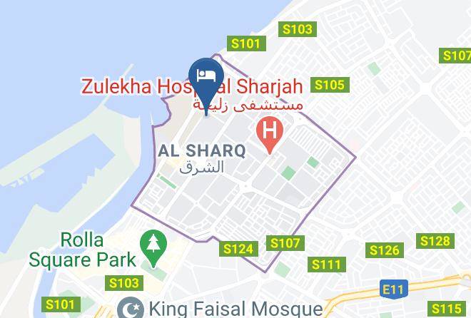 Sharjah City - Royal Hotel Maps