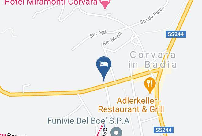 Royal Hotel Corvara 3 Stelle Alta Badia Map