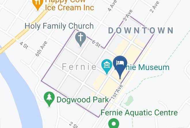East Kootenay - Royal Hotel Fernie Maps
