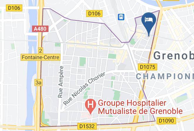 Isere - 1924 Hotel Grenoble Maps