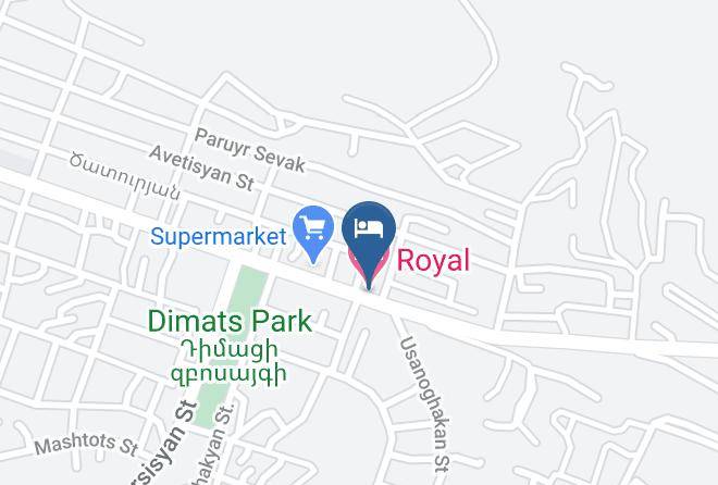 Vanadzor - Royal Hotel Maps