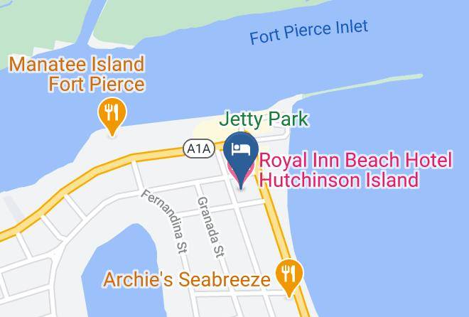 St Lucie - Royal Inn Beach Hotel Hutchinson Island Maps
