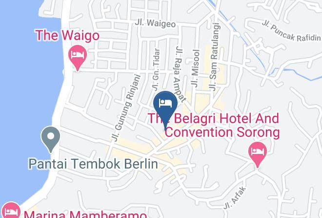 Kota Sorong - Royal Mamberamo Hotel Maps