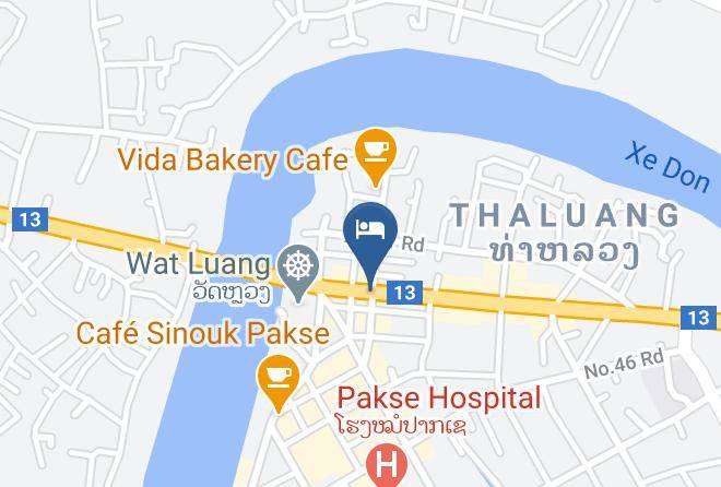Pakse - Royal Pakse Hotel Maps