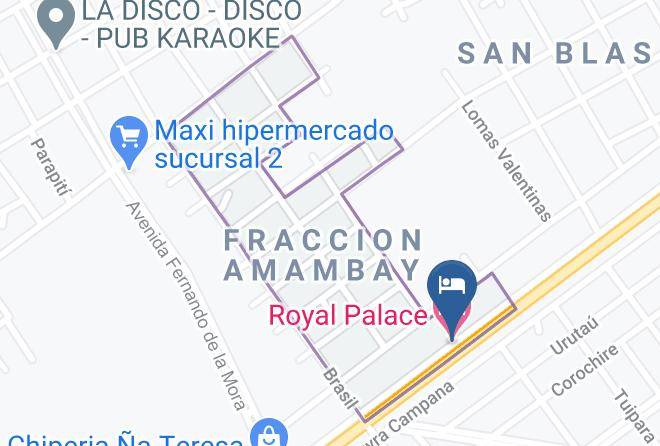 Pedro Juan Caballero - Royal Palace Hotel Maps