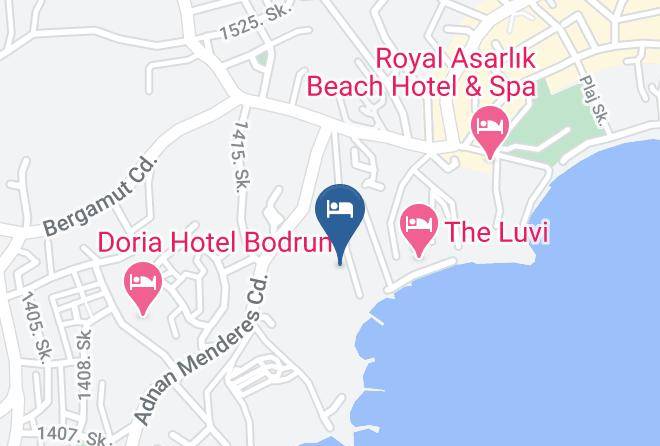 Bodrum - Bodrum Royal Palm Beach Hotel Maps