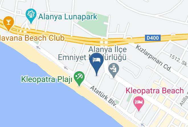 Alanya - Kleopatra Royal Palm Hotel Maps