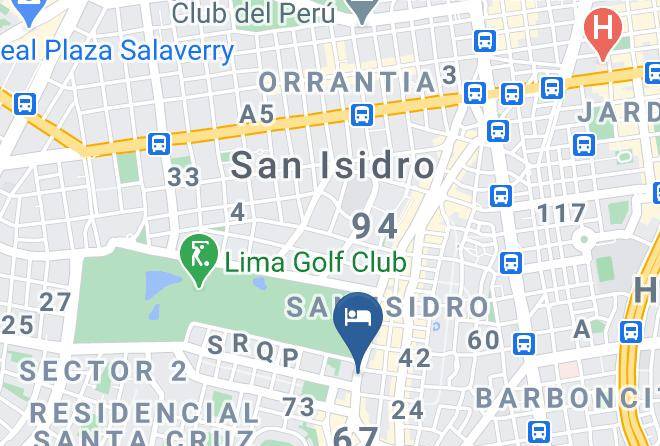 San Isidro - Royal Park Hotel Lima Maps
