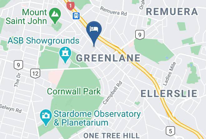 Auckland Greenlane - Royal Park Lodge Maps