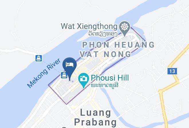 Louangphrabang - Royal Peacock Boutique Hotel Maps