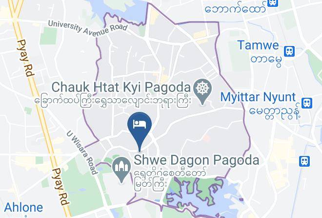 Yangon West - Royal Platinum Hotel Maps